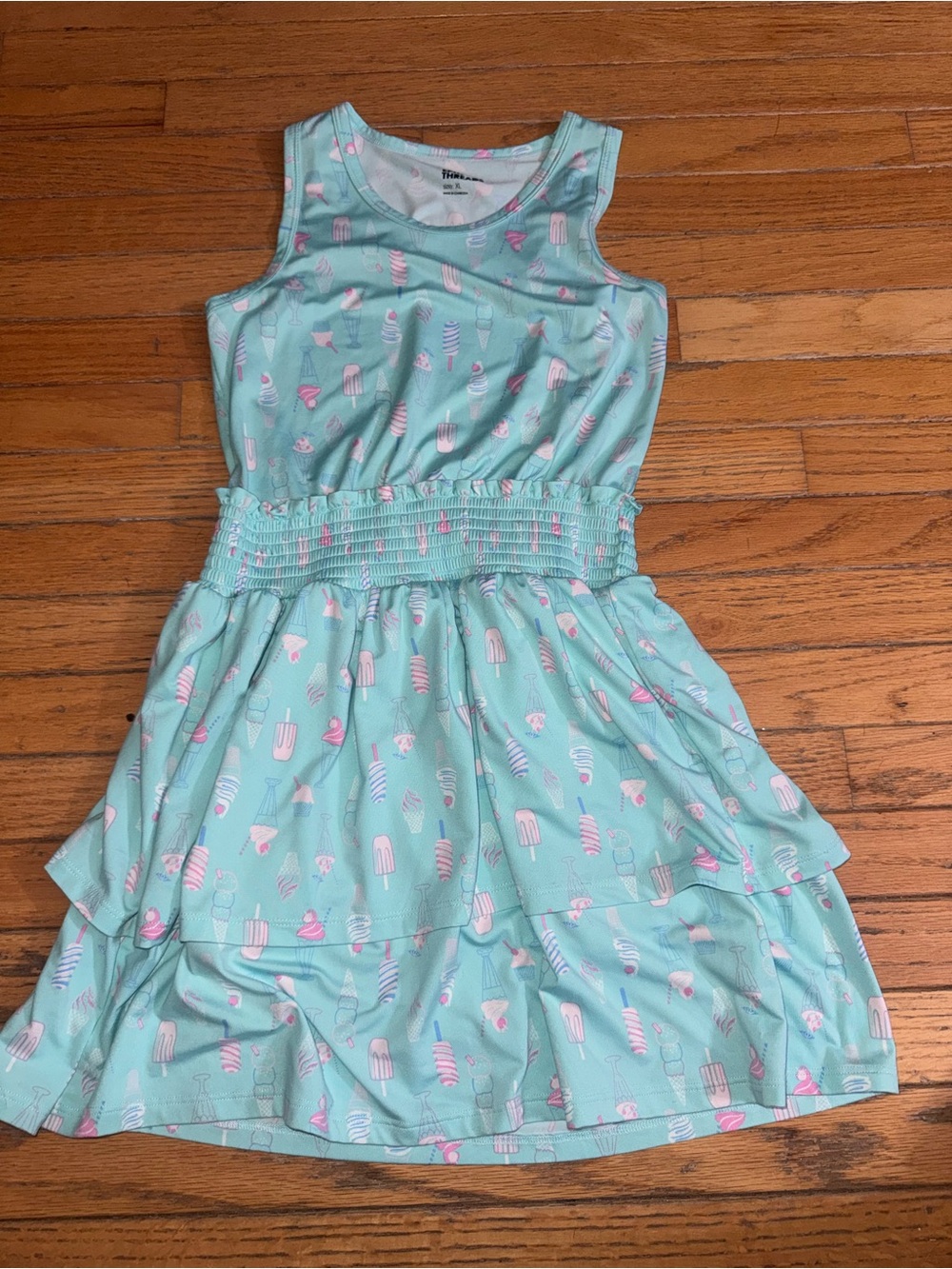 Epic Threads Mint Ice Cream & Popsicle Tiered Summer Dress